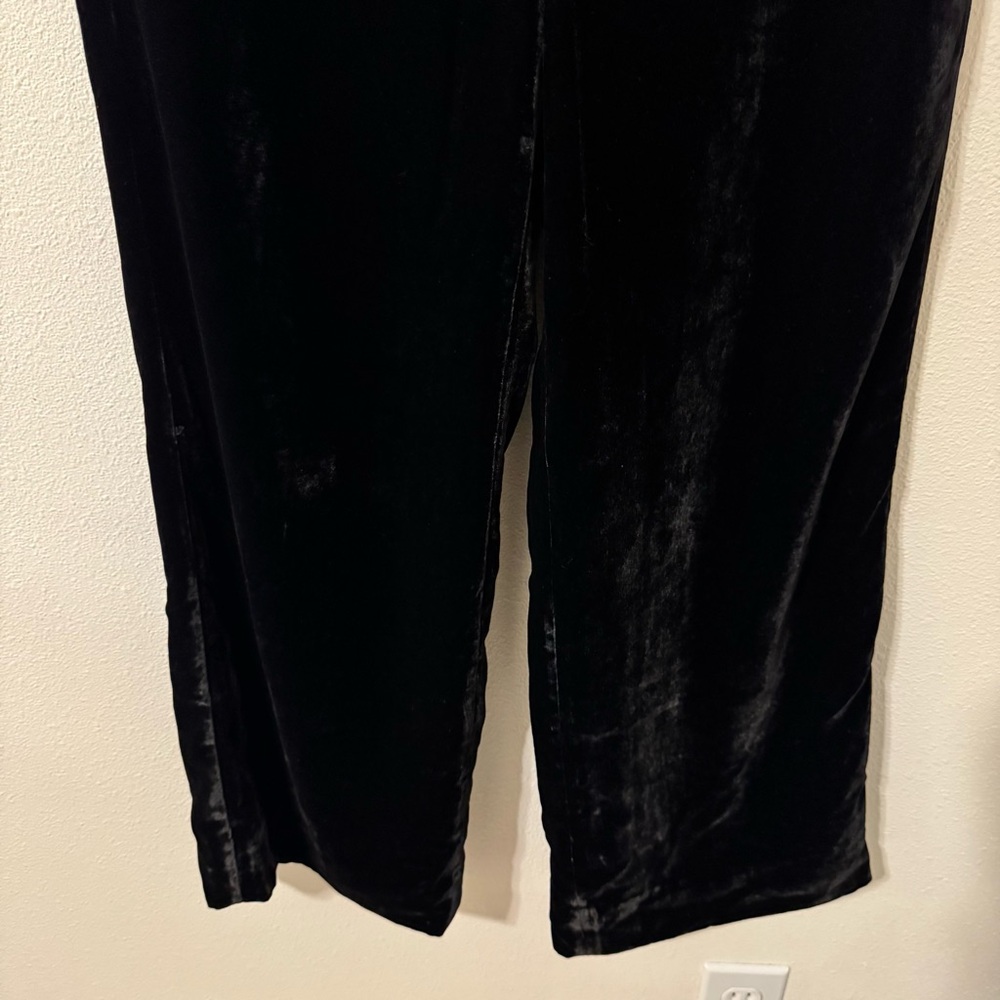 J. Crew Peyton Velvet Pull On Ankle Dressy Pants Black Evening Career NWT-8 - Picture 5 of 9